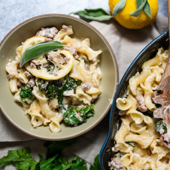 Sausage & Broccoli Rabe Pasta