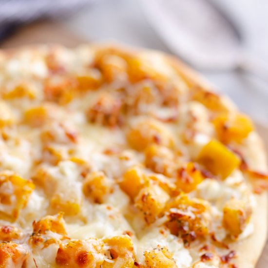 Airfryer Squash & Goat Cheese Pizza