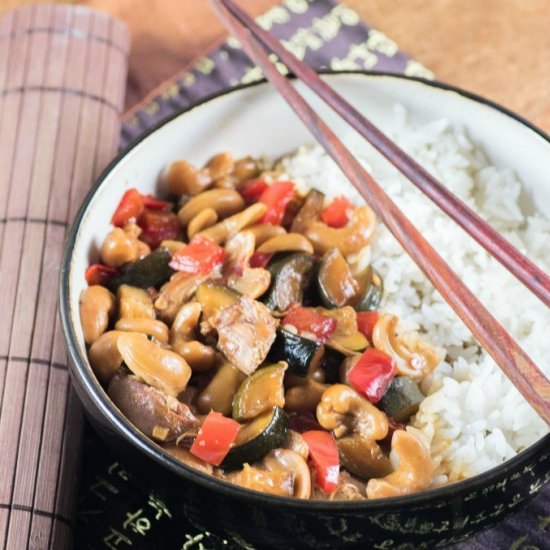 Sweet and Spicy Kung Pao Chicken