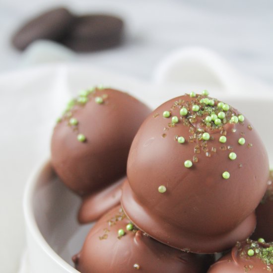 thin mint cookie truffles