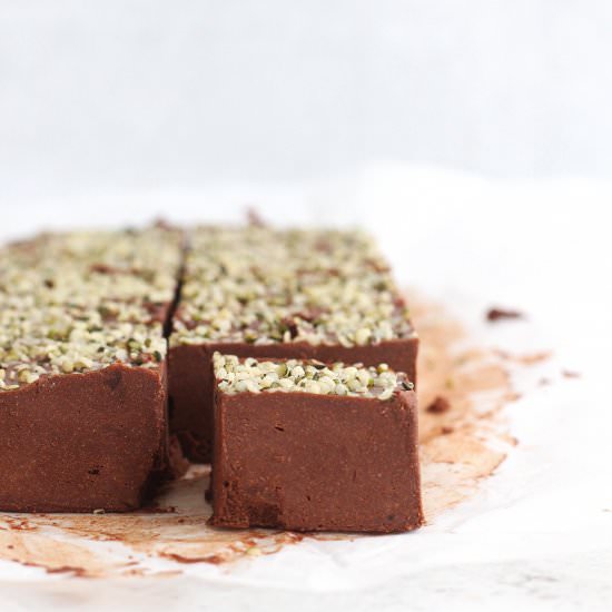 Chocolate Tahini Protein Fudge