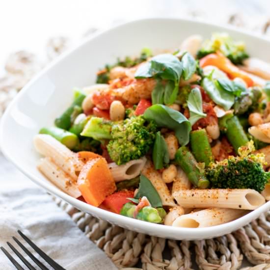 30 Minute Vegetable Cajun Pasta