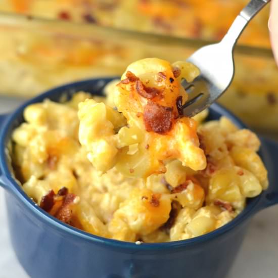 Baked Bacon Macaroni and Cheese