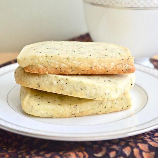 Earl Grey Shortbread Cookies