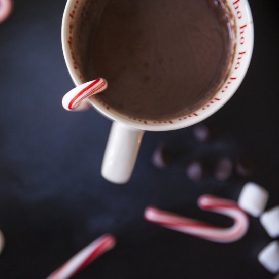 Hot Cocoa, Rum & Peppermint