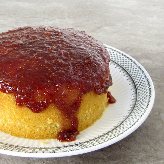 Steamed Jam Sponge Pudding