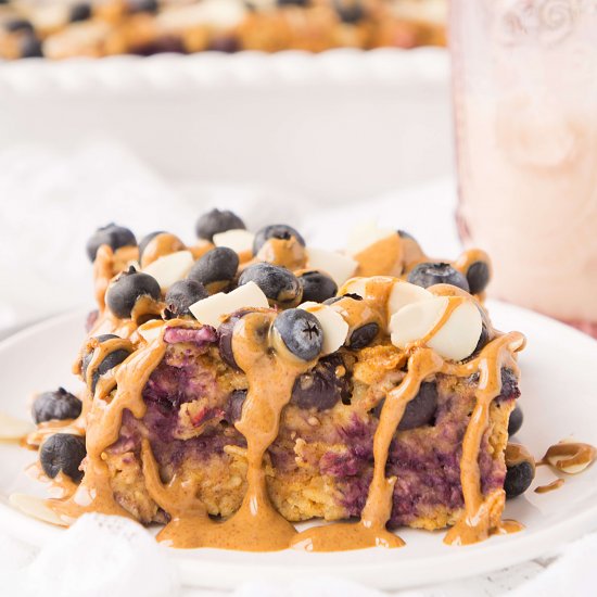 Blueberry Almond Baked Oatmeal