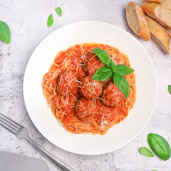 Spaghetti and Meatballs