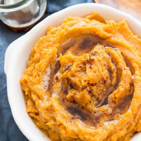 Cinnamon Mashed Sweet Potatoes