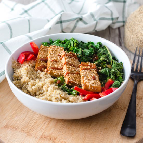 Easy Crusted Sesame Tofu