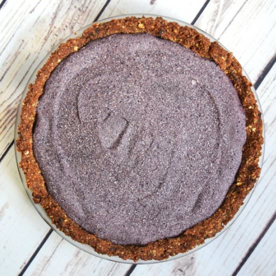 Raw Vegan Blueberry Lavender Pie