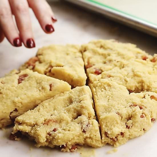 Keto Bacon Scones with Bacon