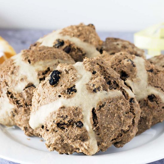 Easy soda bread hot cross buns