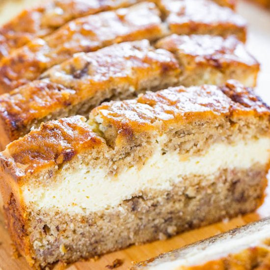 Cream Cheese-Filled Banana Bread