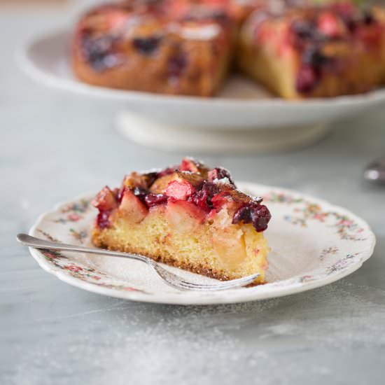 apple & cherry torte