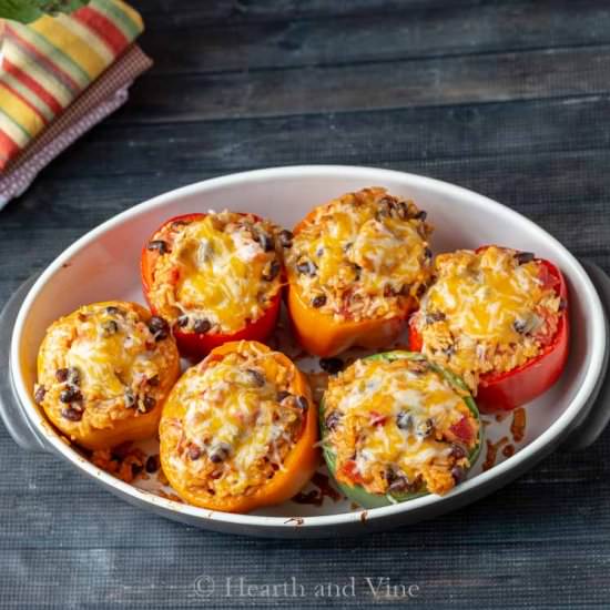 Mexican Chicken Stuffed Peppers