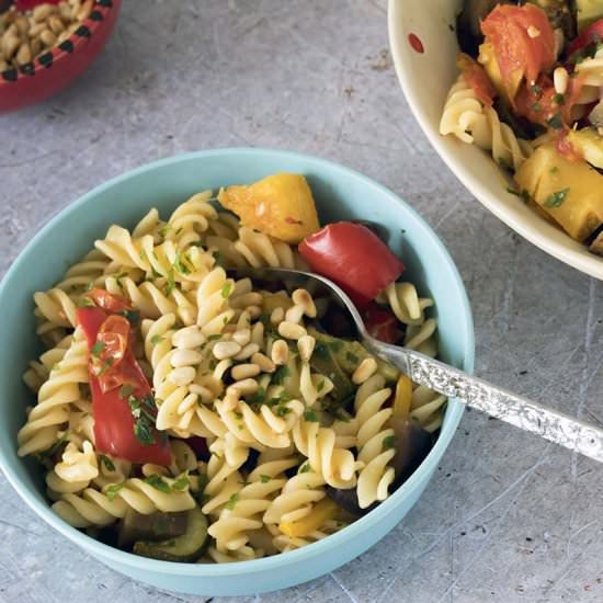 Roasted vegetable pasta