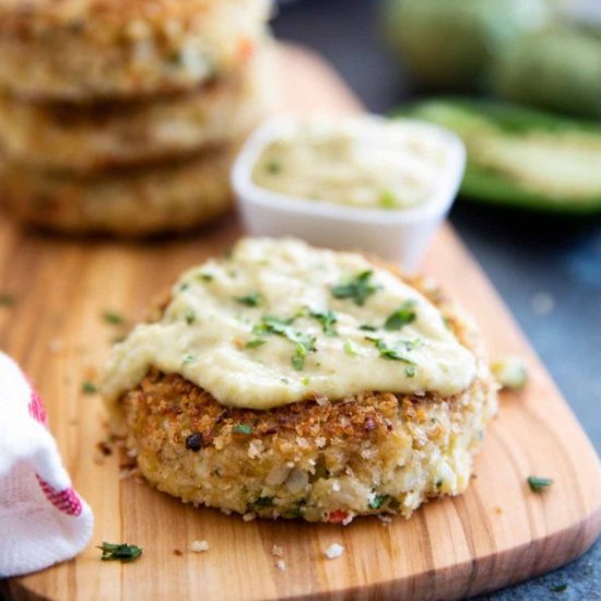 Green Chile Crab Cakes