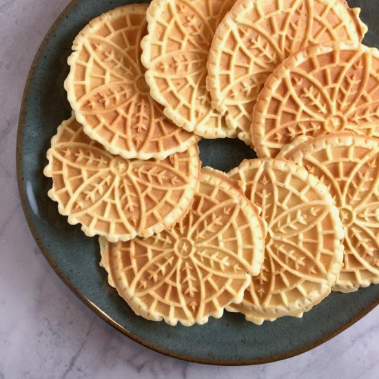 Meyer Lemon Pizzelle