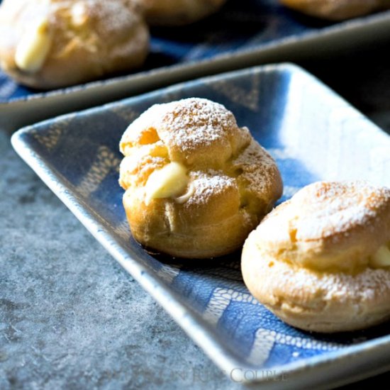 meyer lemon cream puffs