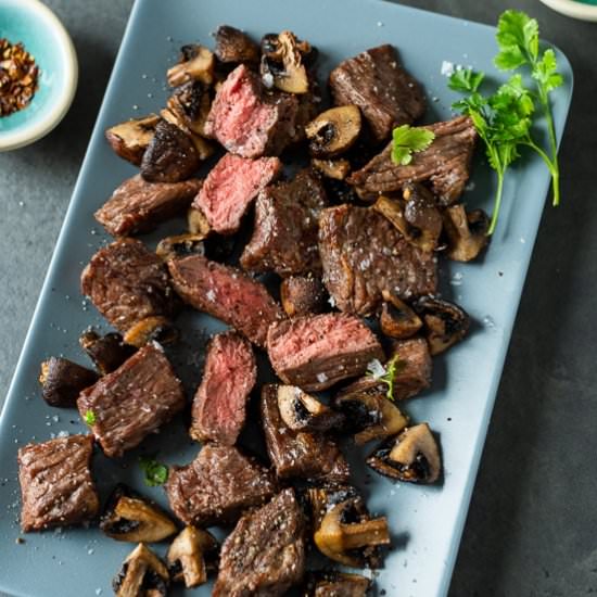 air fryer steak bites