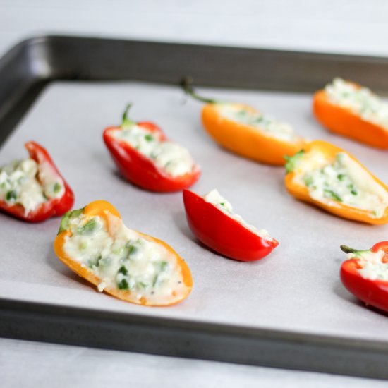 Stuffed mini sweet peppers