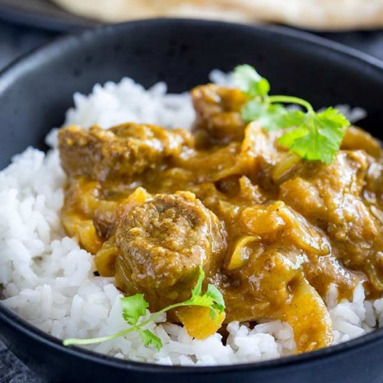 Authentic Indian Lamb Dopiaza Curry