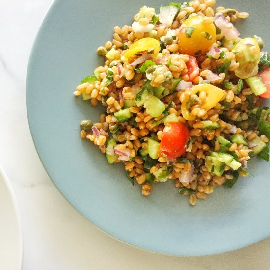 Mediterranean Wheat berry Salad