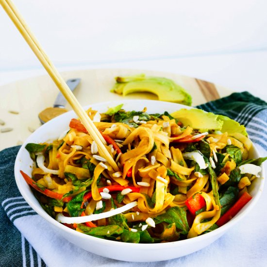 Spicy Almond Butter Noodles