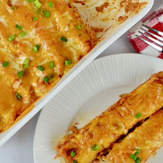 Cream Cheese Chicken Enchiladas