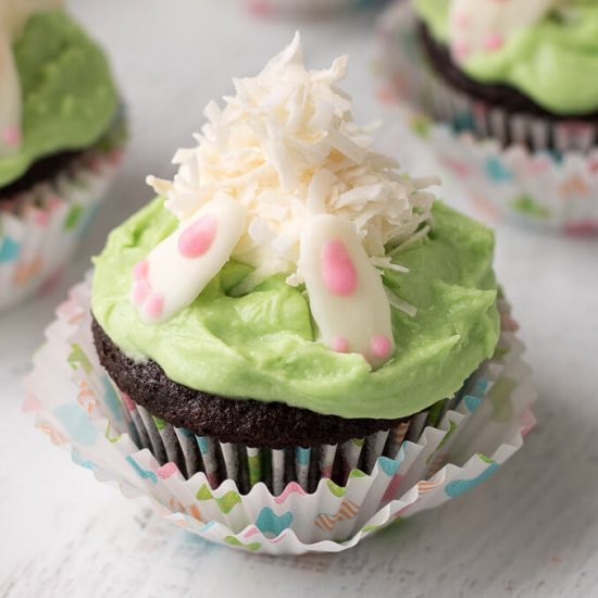 Bunny Butt Cupcakes