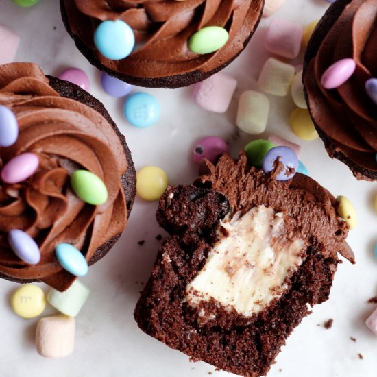 Cadbury Creme Egg Cupcakes