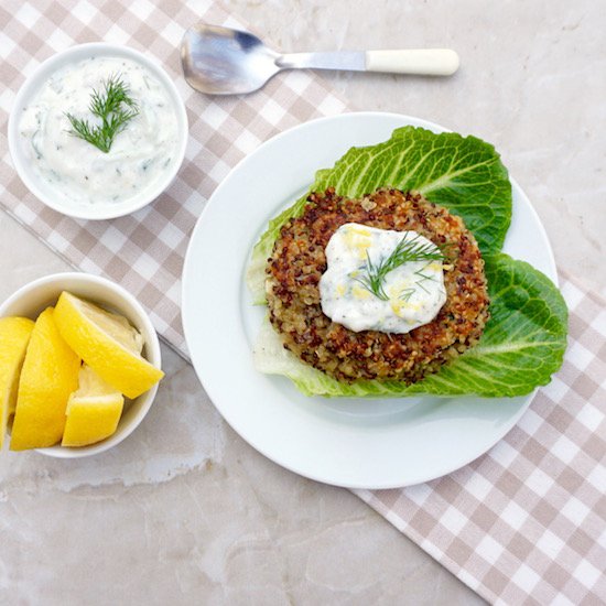 Lemon Chive Quinoa Patties