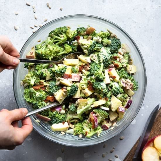 Honey Mustard Broccoli Apple Salad