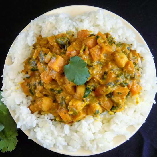 Sweet Potato & Chickpea Curry