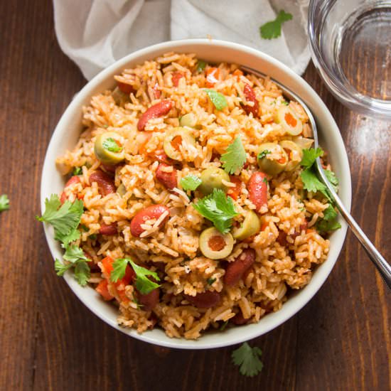 One-Pot Spanish Rice & Beans