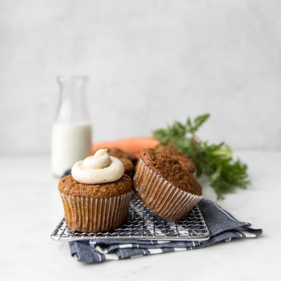 Brown Butter Carrot Cake Muffins