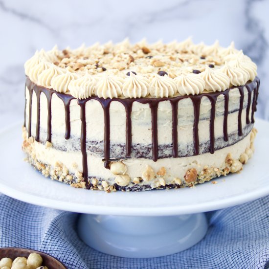 Crunchy Chocolate Hazelnut Cake