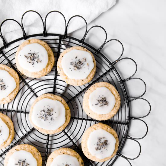 Lemon Lavender Poppy Seed Cookies