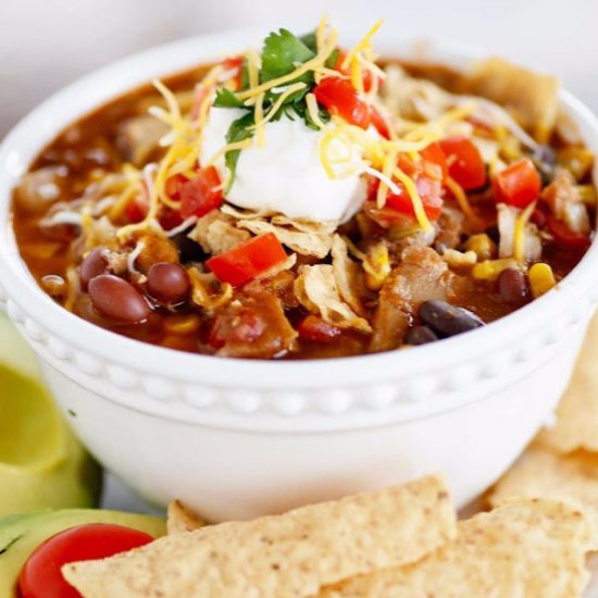 CHICKEN TACO SOUP