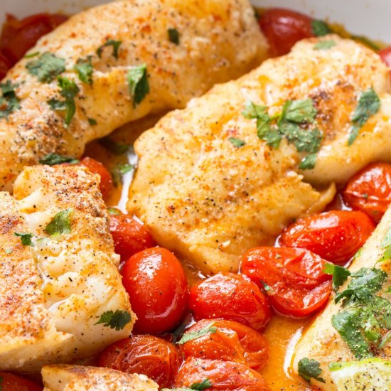 Cod Recipe in Butter Wine Sauce