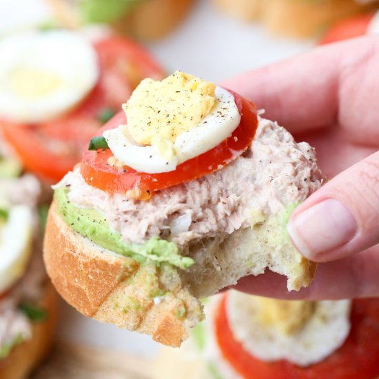 Avocado Egg Tuna Sandwich