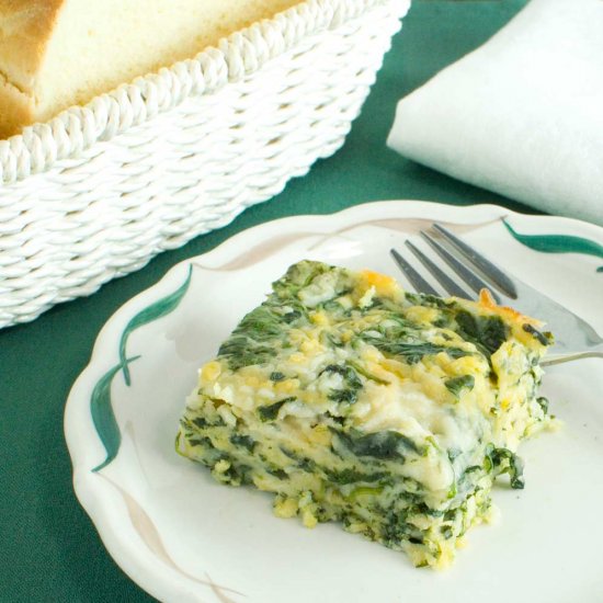 Spinach Cheese Squares