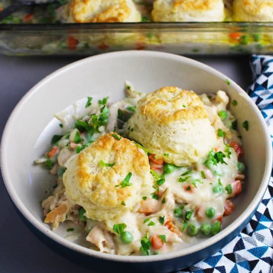 Chicken and Biscuits Casserole