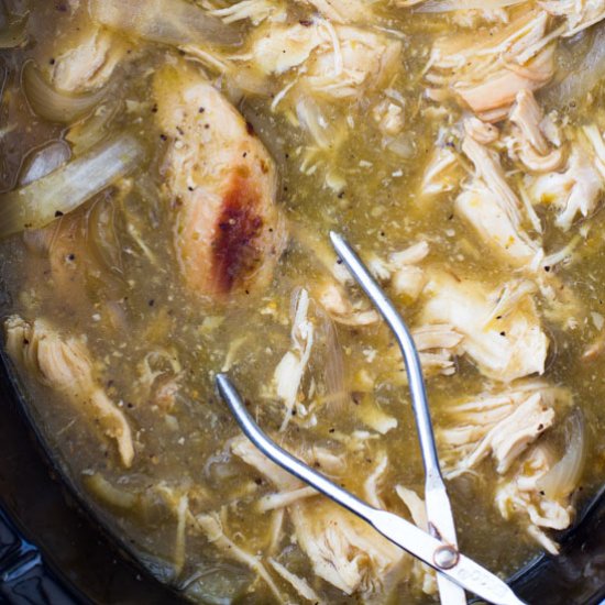 Slow Cooker Salsa Verde Chicken