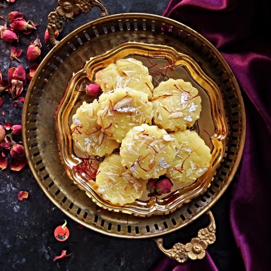 Saffron & Almond Fudge