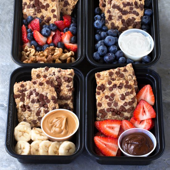 Banana Blueberry Oatmeal Bars