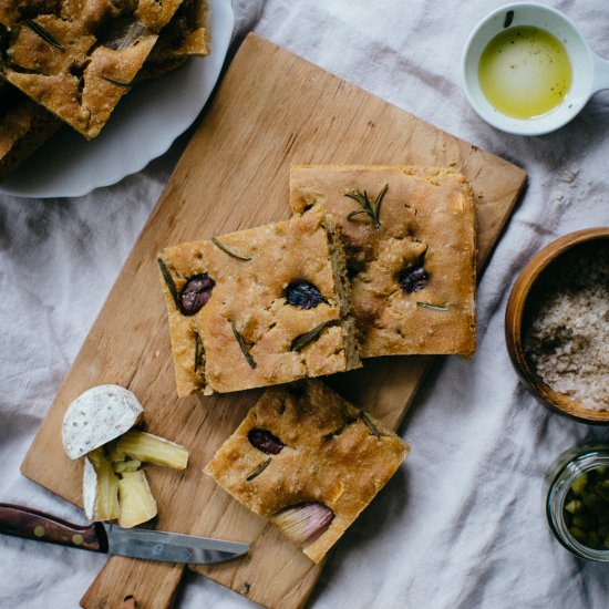 Sourdough focaccia