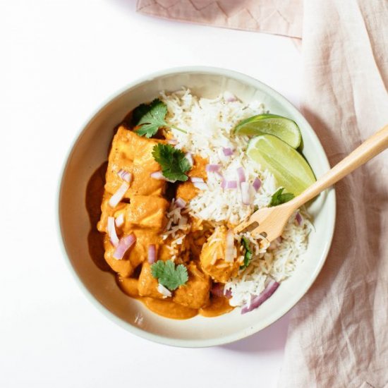 The Easiest Tofu Tikka Masala