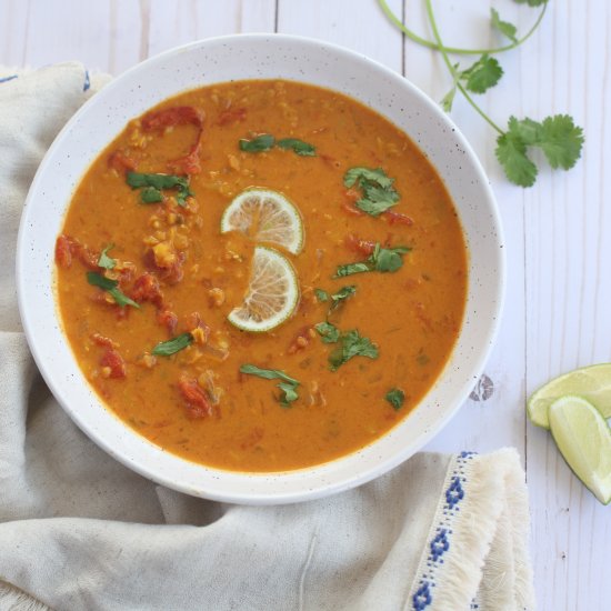 Tomato and Red Lentil Bisque